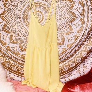 ZAFUL yellow sun dress